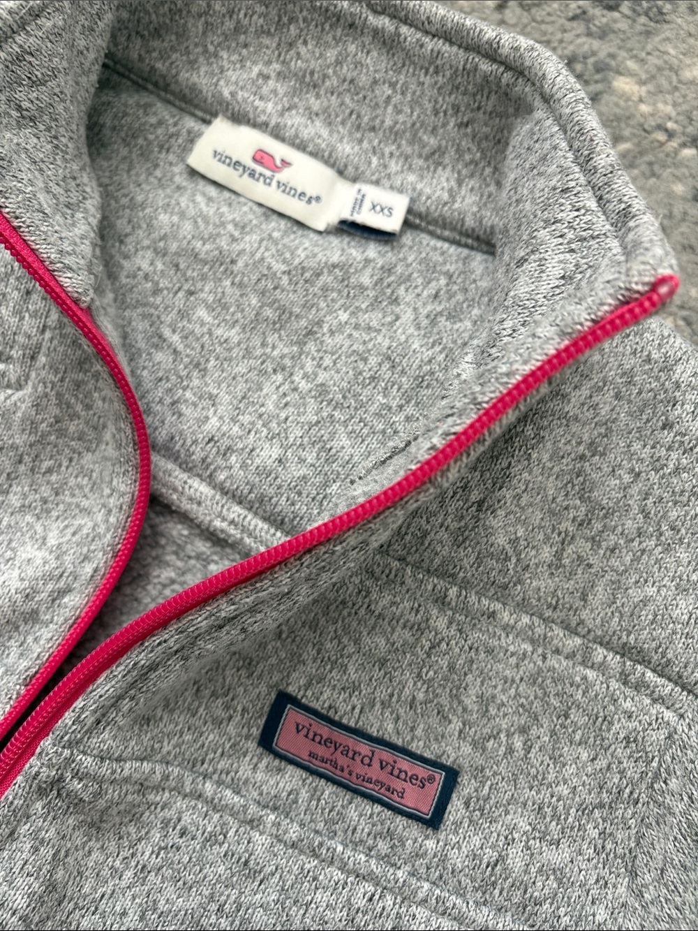 Vineyard Vines marled gray Shep Shirt, Women’s XXS - Picture 3 of 5